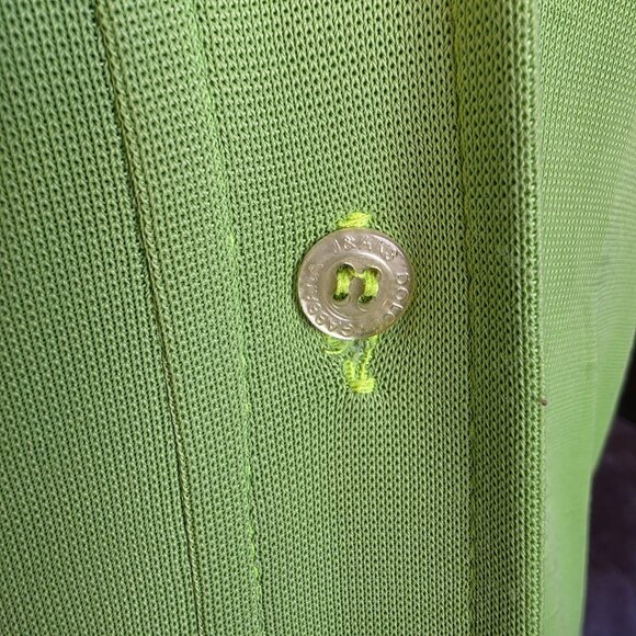 Dolce & Gabbana Jeans Women’s XS Sheer Lime Green Button Up Blouse Top Italy - Picture 16 of 16